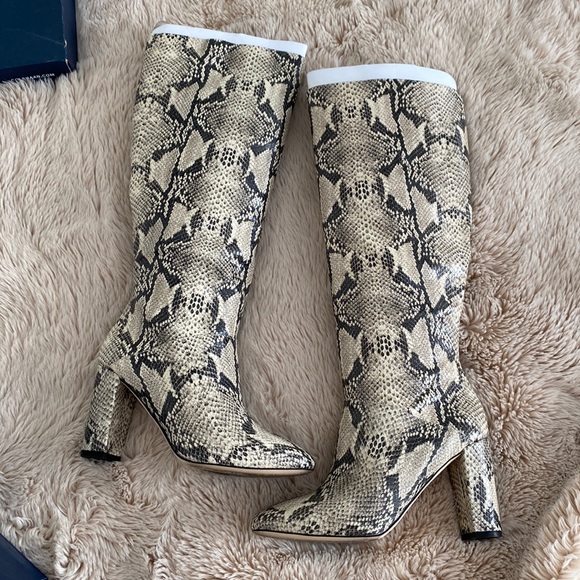 Cole Haan ‘Glenda Boot’ Genuine leather, snake print size 8.5 - Picture 1 of 6